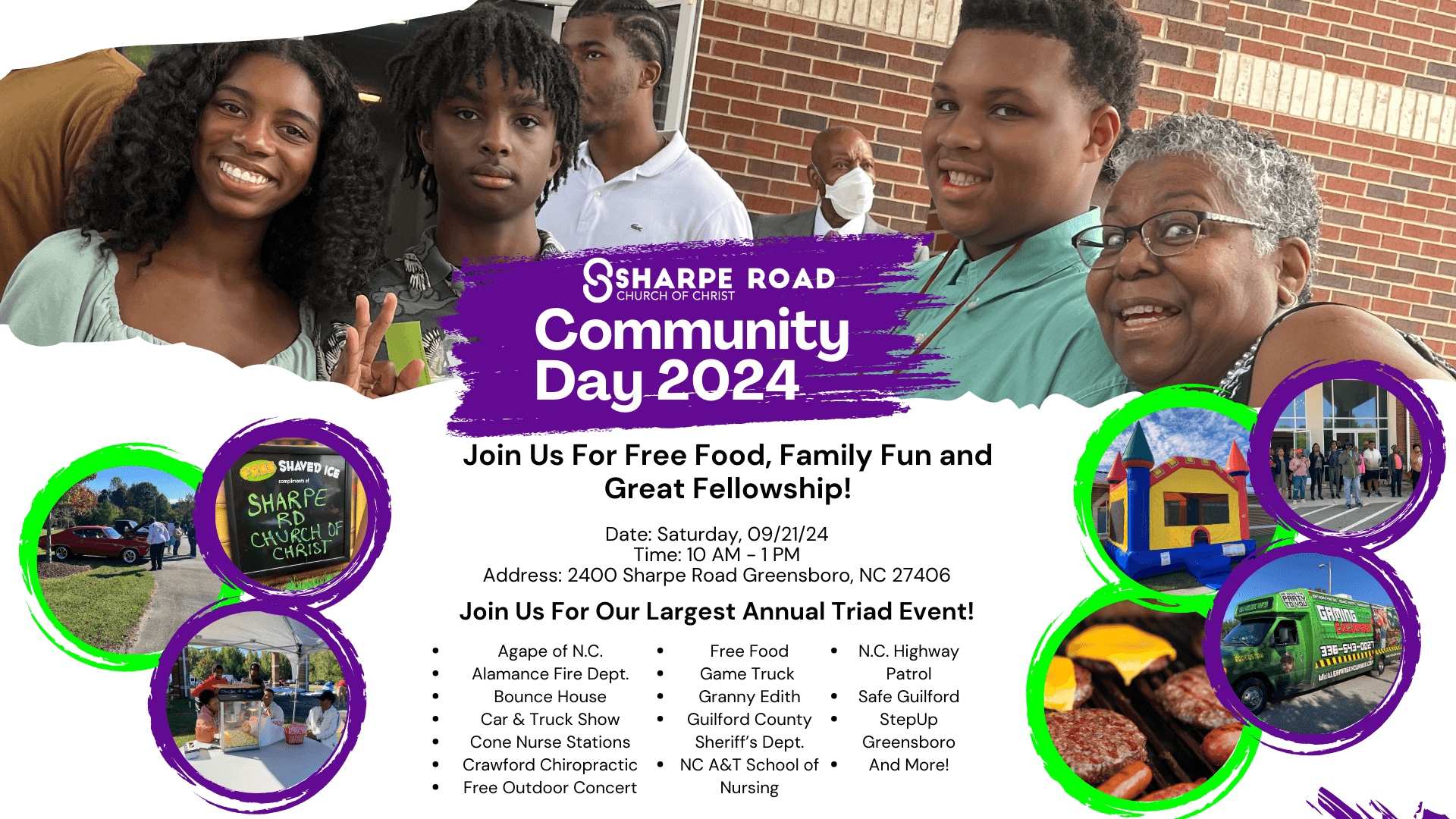 Community Day at the Sharpe Road Church of Christ in 2024