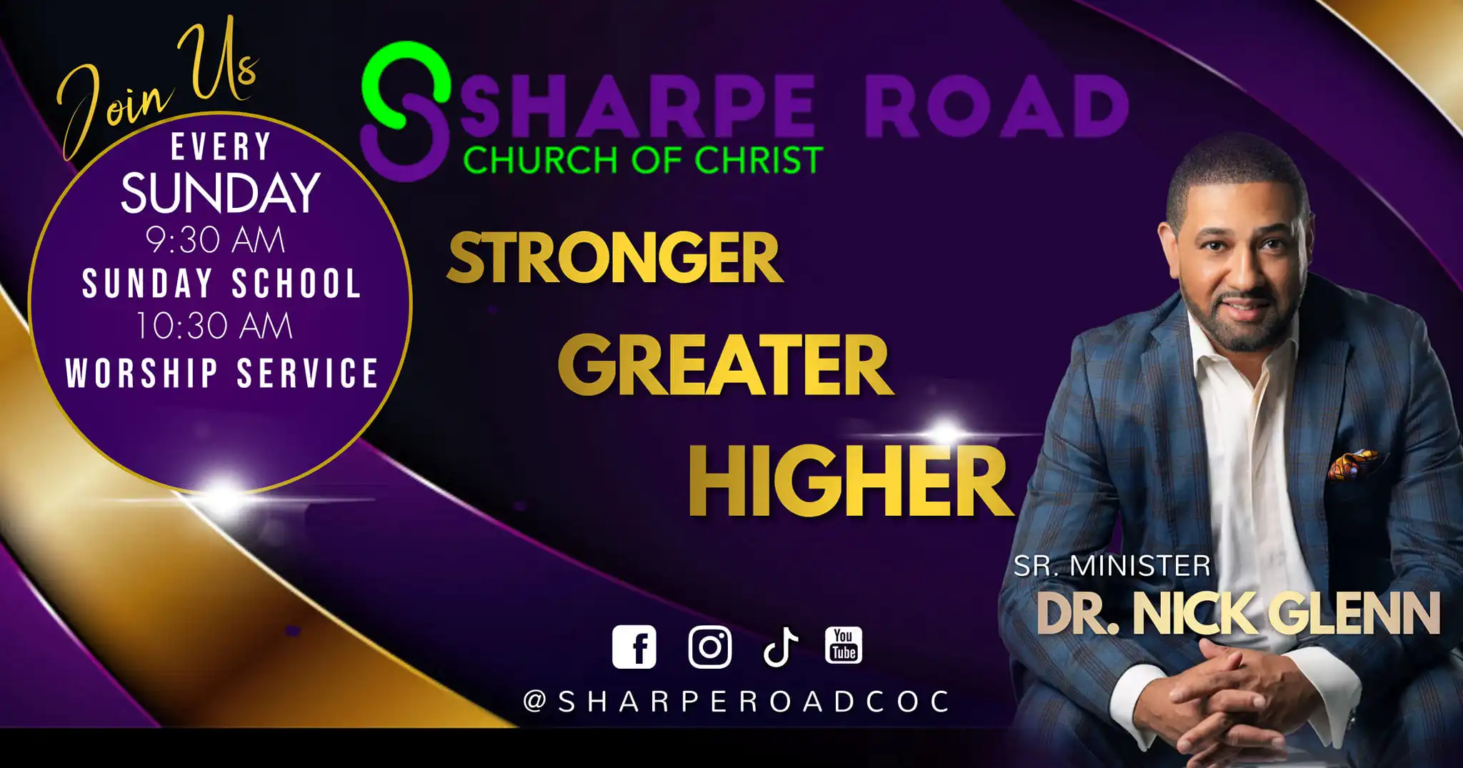 Welcome to Sharpe Road Nick Glenn Minister church of Christ in Greensboro NC