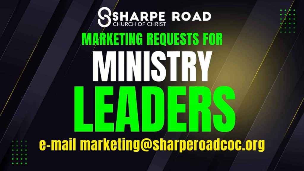Marketing Requests for Ministry Leaders
