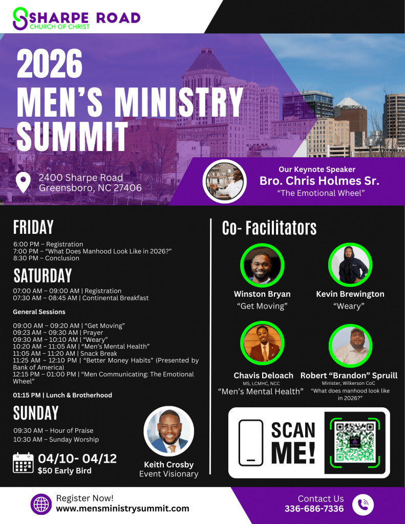 Men's Ministry Summit 2026 agenda